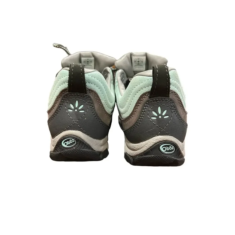 Oboz Women’s Athletic Shoes in Mint and Gray